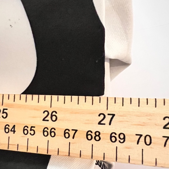 # A133   For Her NYC  Black & White Polka Dot Flamenco  Ruffle Skirt NWT  XL - Picture 2 of 3